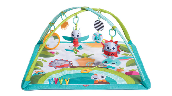 Розвиваючий квадратний килимок "Весела галявина"