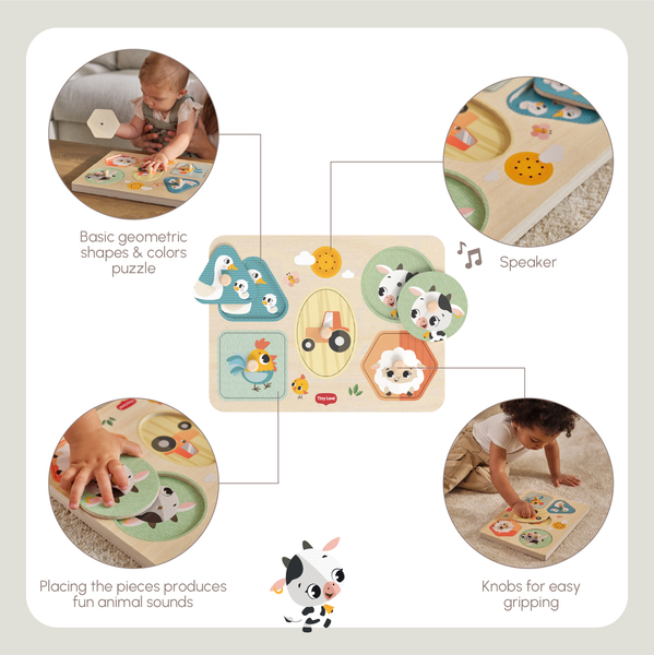 Музичний дерев'яний пазл "Farmers Funday"