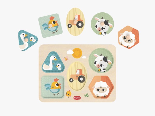 Музичний дерев'яний пазл "Farmers Funday"